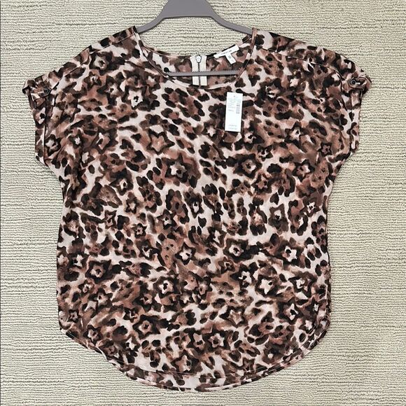 Maurices Relaxed Blouse with Animal Print - Picture 1 of 6